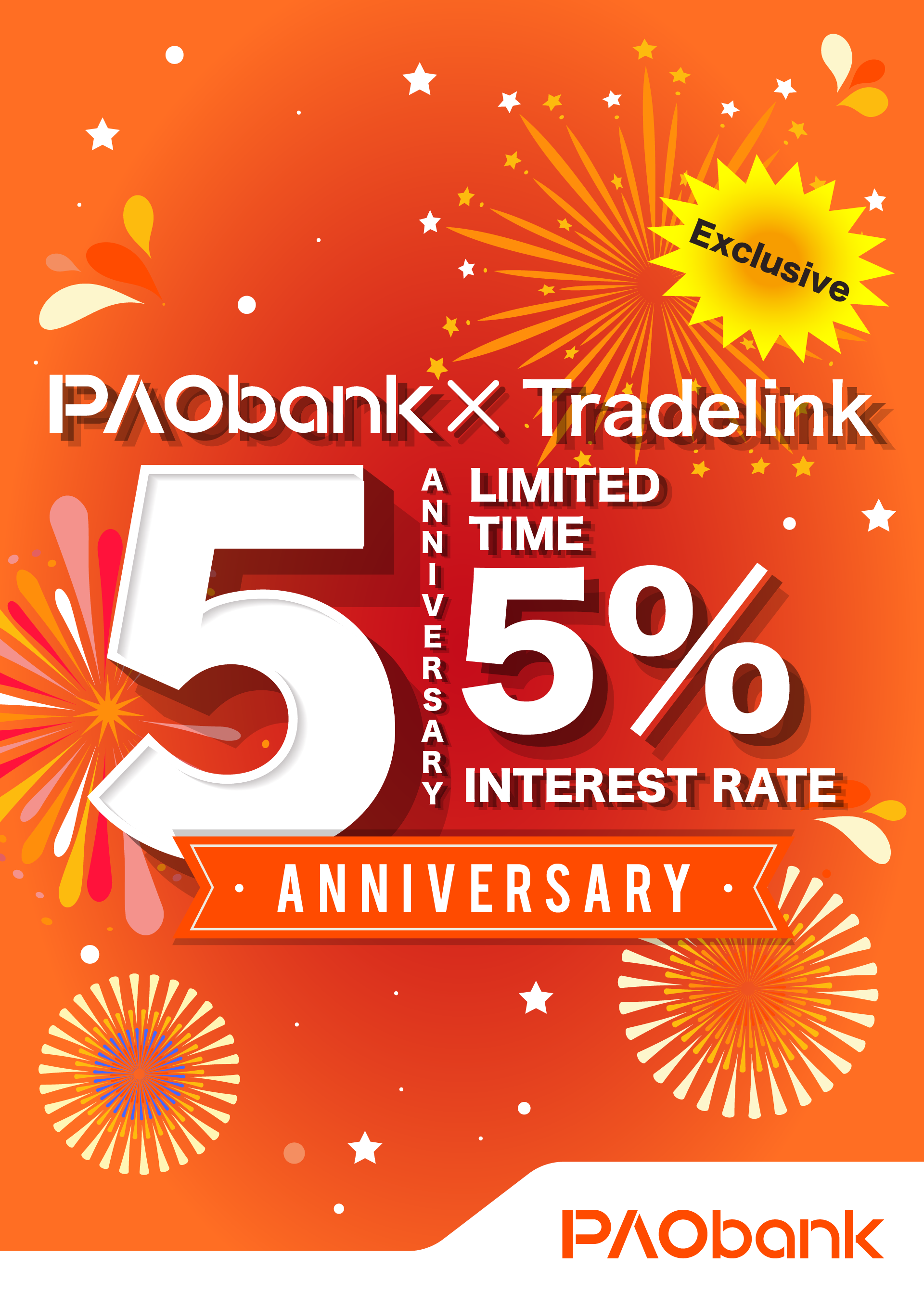 PAObank X Tradelink 5th Anniversary Exclusive FIVE Reward